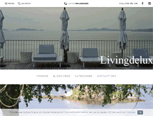 Tablet Screenshot of livingdelux.com